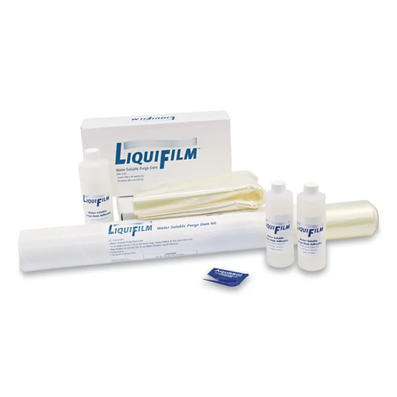 Liquifilm Water Soluble Purge Film and Adhesive, 39 in W x 65 ft L, Film Brick Format