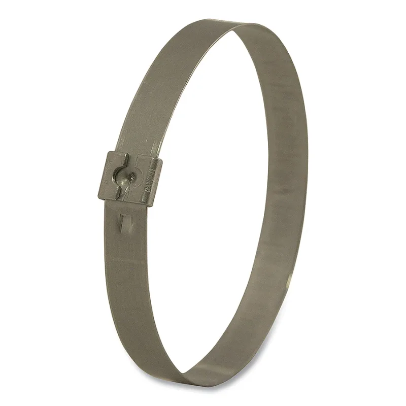 Tie-Lok® 304 and 316 Stainless Steel Tie, 0.020 in dia, 5/8 in W x 29 in L, 350 Loop Tensile Strength, 304 Stainless Steel