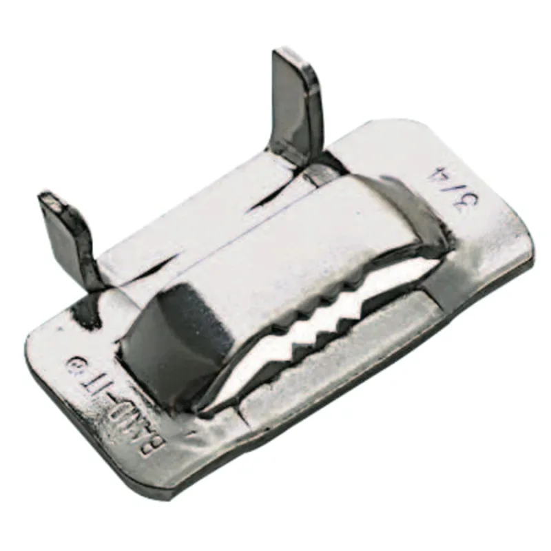 Ear-Lokt Buckles, 1/2 in, Stainless Steel 201