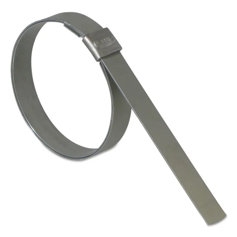 Junior® Smooth ID Clamp, 1 in dia, 3/8 in W, 0.025 in Thick, 201 Stainless Steel