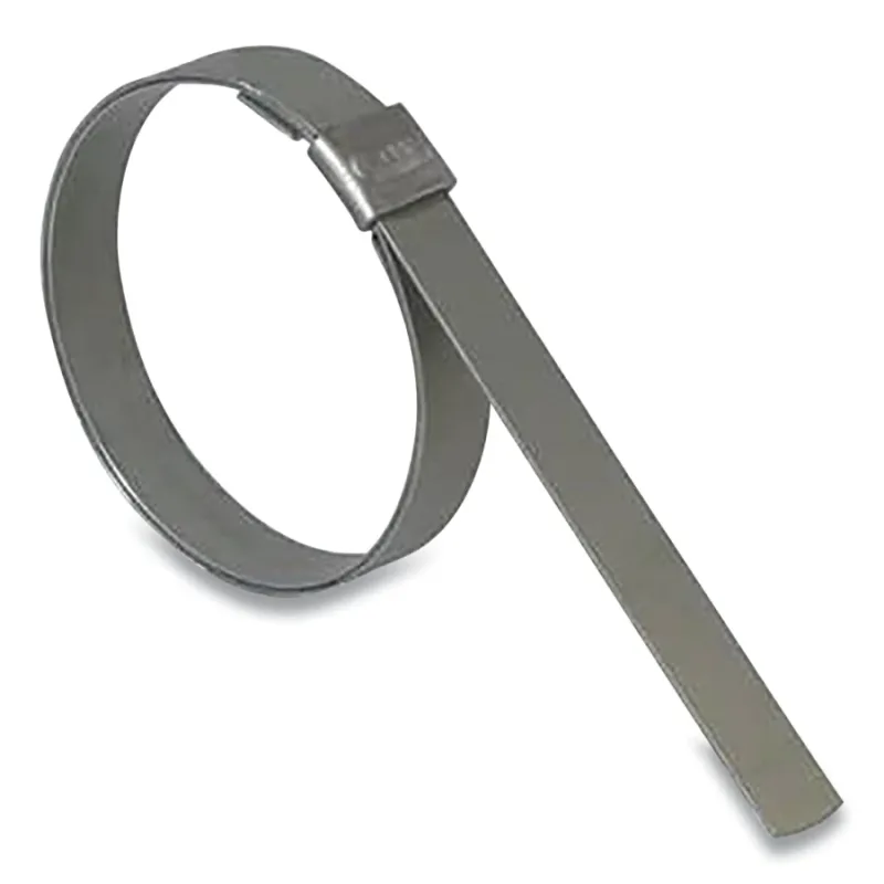 Junior® Smooth ID Clamp, 2-1/4 in dia, 5/8 in W, 0.030 in Thick, Galvanized Carbon Steel