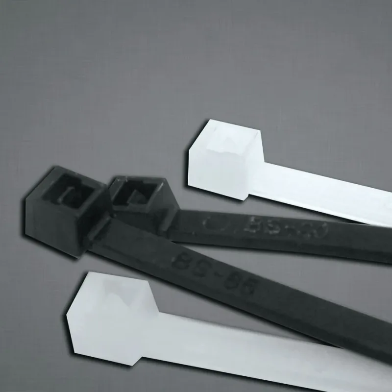 UV Stabilized Cable Ties, 50 lb Tensile Strength, 14 in L, Black, 1000 EA/BG