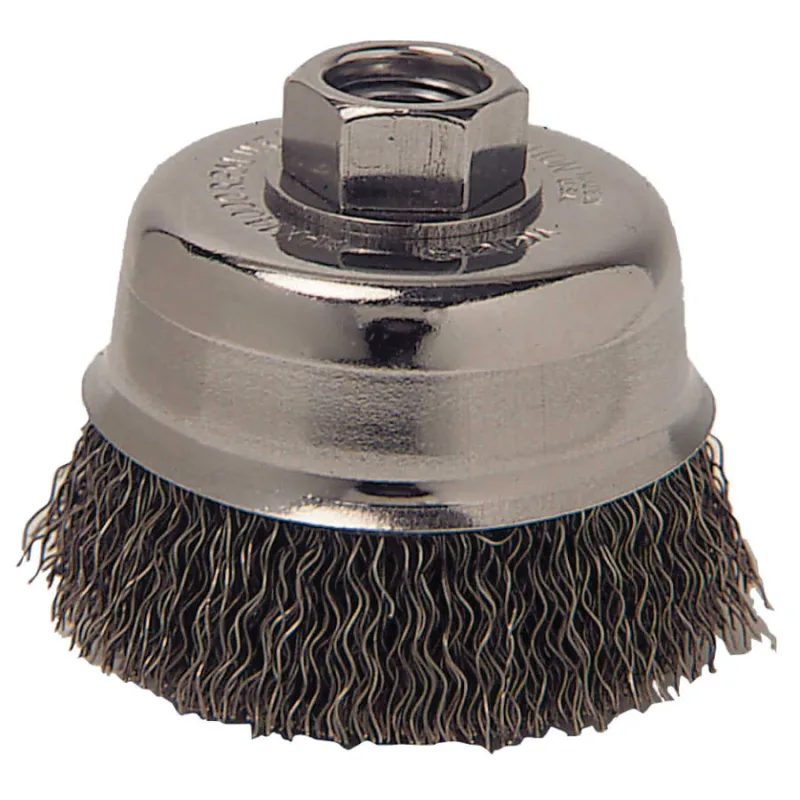 Anchor 3 in Crimped Cup, .014 Steel Fill, 5/8 in-11 Arbor