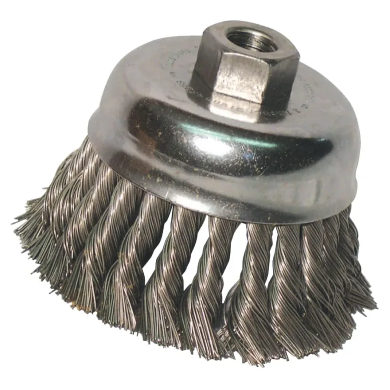 Anchor 2-3/4 in Knot Cup, .020 Steel Fill, 5/8 in-11 Arbor