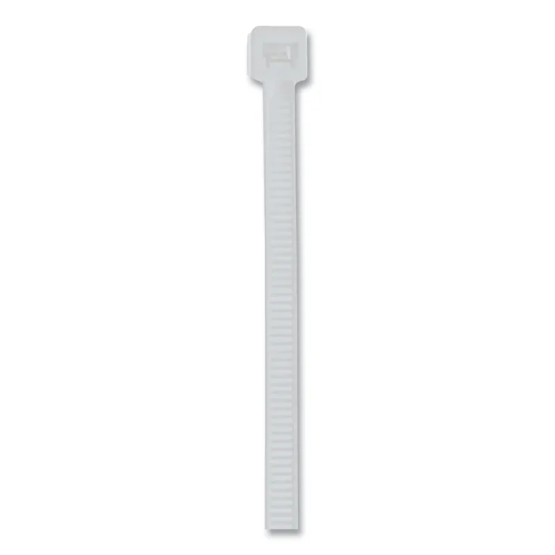 General Purpose Cable Ties, 120 lb Tensile Strength, 9 in L, Natural, 100 EA/BG