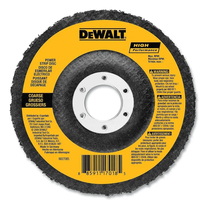 Power Strip Wheel Flap Disc, 4-1/2 in dia, 100 Grit, 5/8 in-11 Arbor Thread, 13300 RPM, Aluminum Oxide