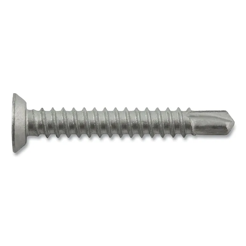 Dril-Flex® Self-Drilling Structural Screws, Phillips Undercut Flat Head, #12-14 TPI, 1-1/2 in L, #3 Point Type, Stalgard