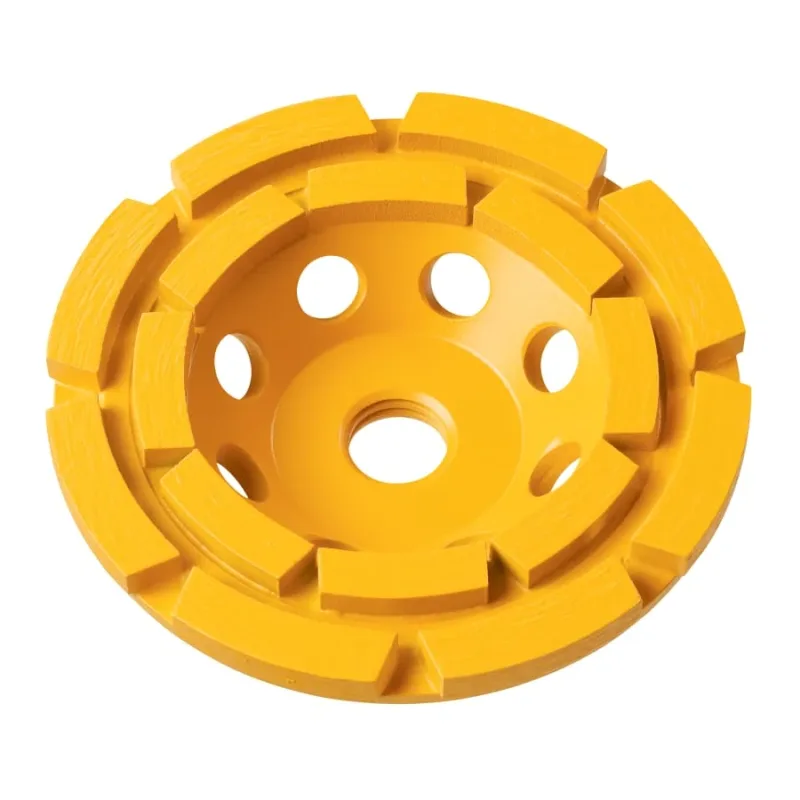 Double Row Surface Grinding Wheels, 4 in Dia., 1 in Thick