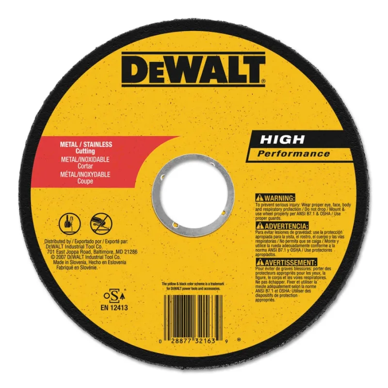 High Performance™ Cutting Wheel, Type 1, 7 in dia x 0.045 in Thick x 7/8 in Arbor, 60 Grit, Aluminum Oxide (115-DW8065) - additional view 1