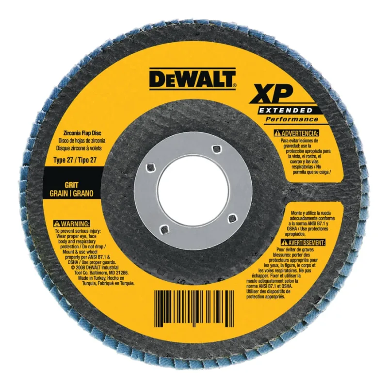Type 29 Flap Disc, 7 in dia, 40 Grit, 5/8 in-11 TPI, Zirconia, 8700 RPM