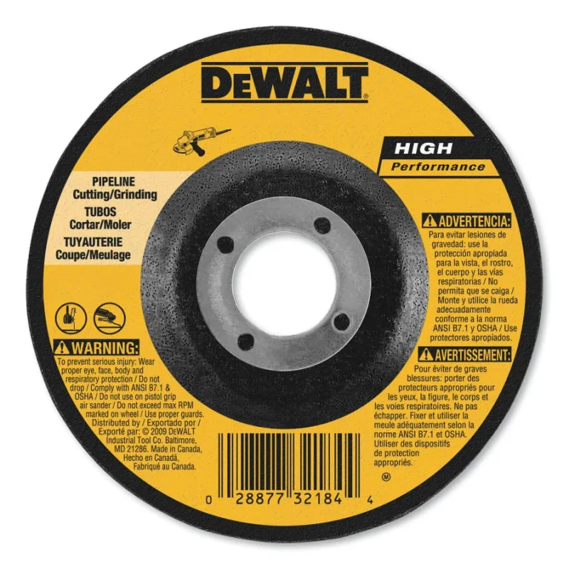 Type 27 Grinding Wheel, 5 in, 7/8 in, 12200 RPM
