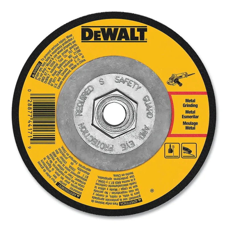 Type 27 Grinding Wheel, 6 in dia, 7/8 in, 10100 RPM, 24 Grit, 1/8 in Thick