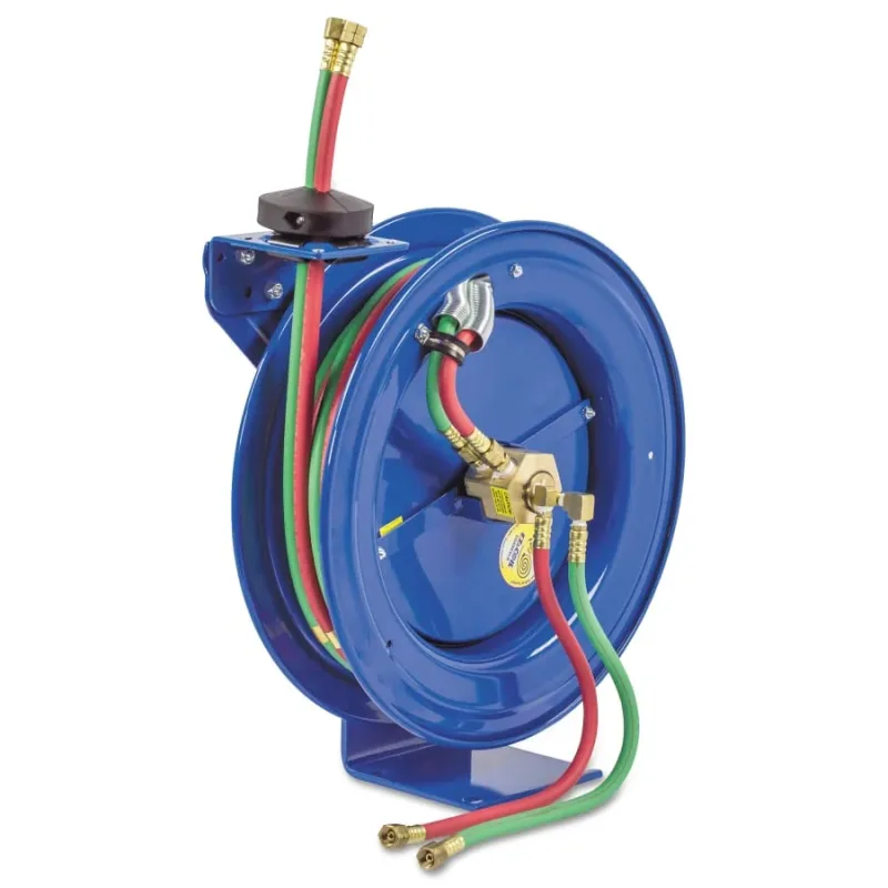 EZ-Coil Welding Hose Reels, 25 ft, Oxygen-Acetylene Dual Hose