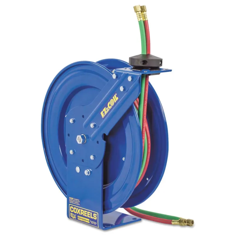 EZ-Coil Welding Hose Reels, 75 ft, Oxygen-Acetylene Dual Hose