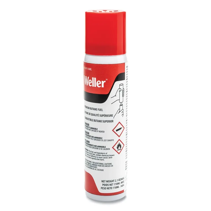 Premium Butane Refill, 2.1 oz, Red, Aerosol Spray Can