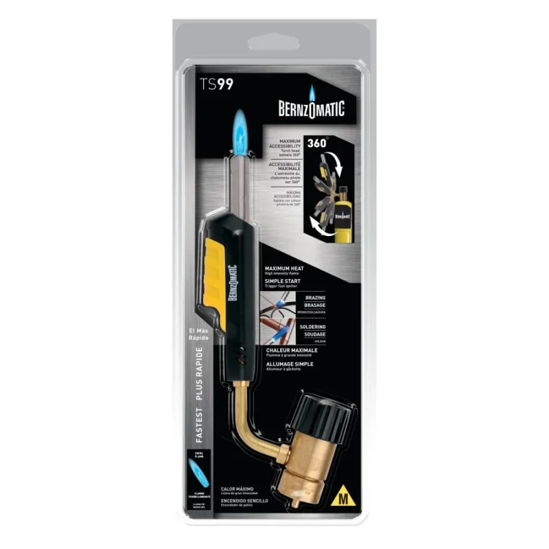Trigger Start Swivel Head Torch, Brazing; Heat Treating; Large Diameter Soldering, Propane; Map-Pro (189-TS99T) - additional view 1
