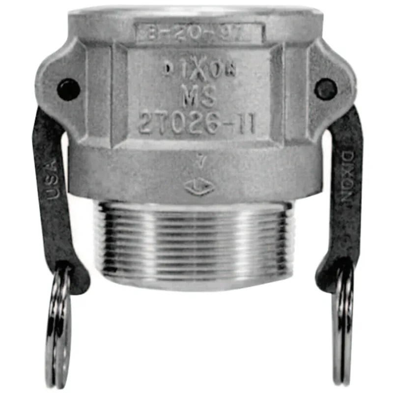 Andrews Type B Cam and Groove Couplers, 1 in (NPT), Aluminum
