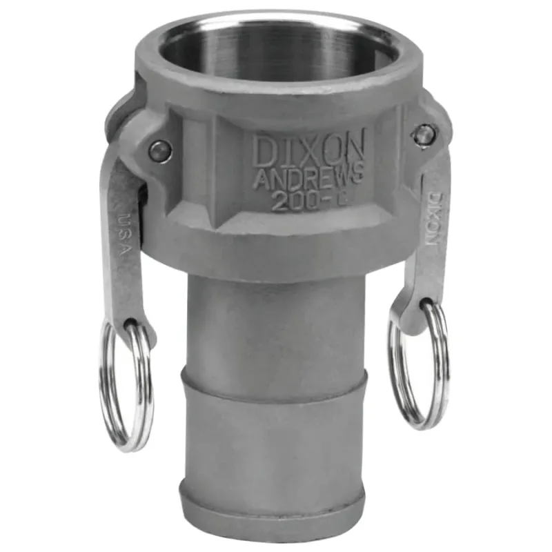 Andrews Type C Cam and Groove Couplers, 1 1/2 in, Stainless Steel