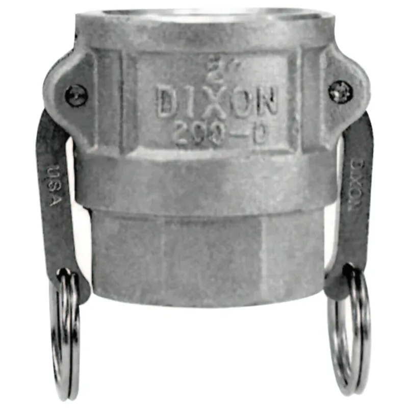 Andrews Type D Cam and Groove Couplers, 3 in (NPT), Female, Stainless Steel