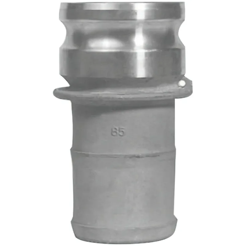 Andrews/Boss-Lock Type E Cam and Groove Adapters, 4 in, Stainless Steel