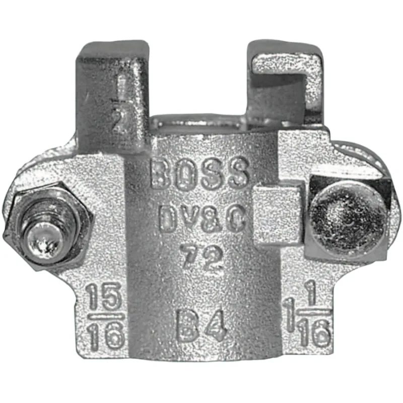 Boss Clamps, 1/2" Hose ID, 15/16"-1 1/16" Hose OD, Malleable Iron