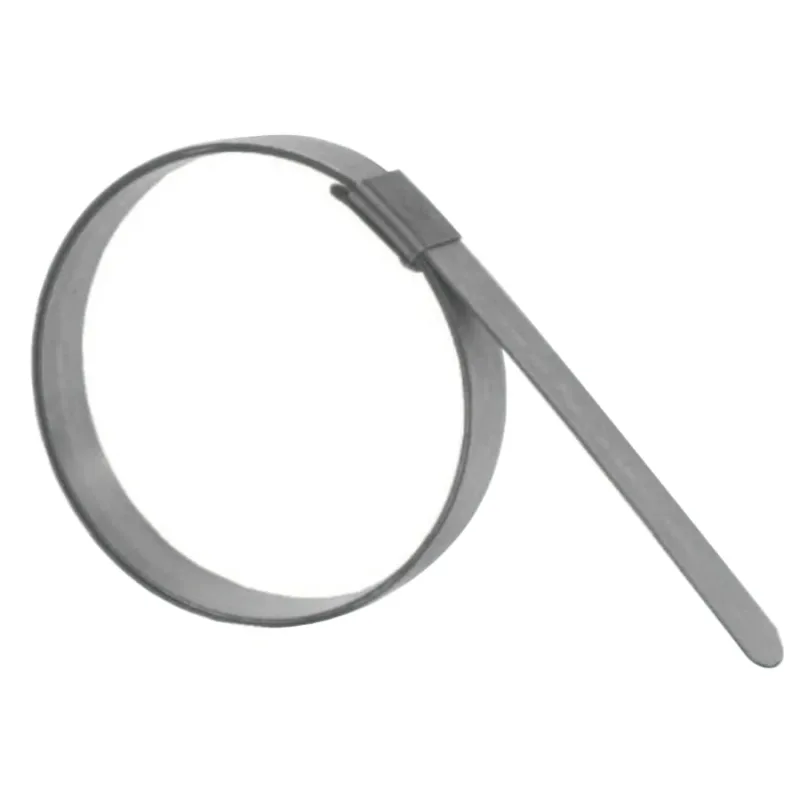 F Series Center Punch Band Clamps, 1 1/2" Hose ID, Galvanized Steel, 100/Bx