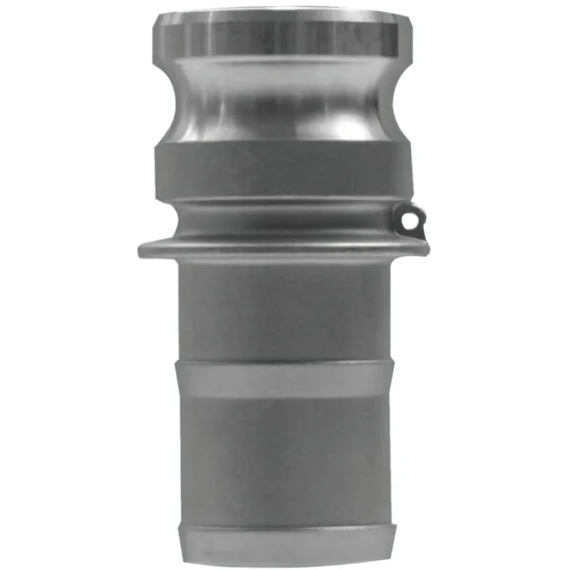 Global Type E Adapters, 1 1/2 in, Hose Barb/Male, Aluminum