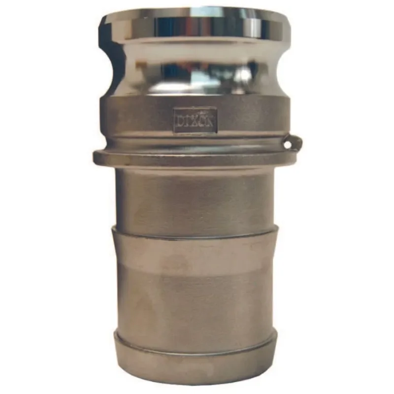 Global Type E Adapters, 2 in, Hose Barb/Male, Aluminum