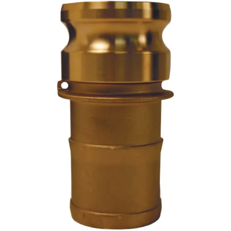 Global Type E Adapters, 2 1/2 in, Hose Barb/Male, Brass