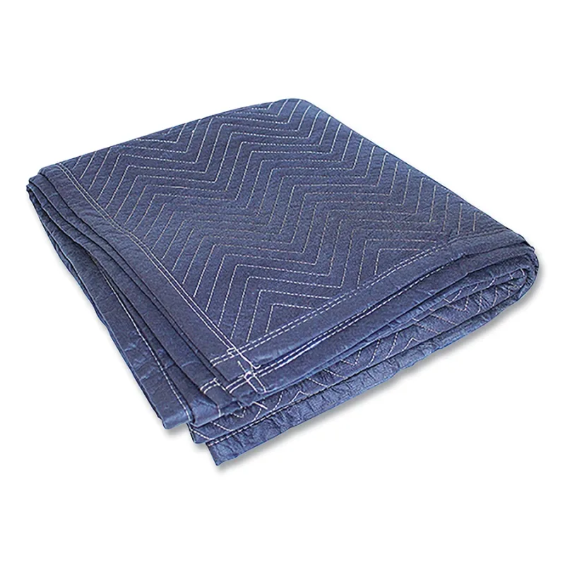 Multi-Purpose Moving Pad, 72 in L, 80 in W, Cotton/Polyester, Blue