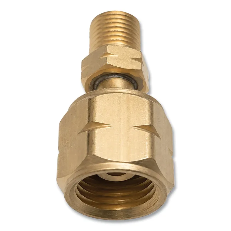 Brass Hose Adaptor, 200 psig, Brass, A-Size (M)/ B-Size LH (F)
