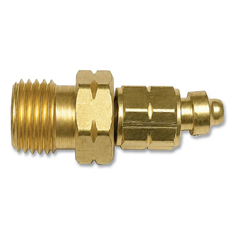 Brass Hose Adaptor, 200 psig, Brass, B-Size (M)/ A-Size LH (F)