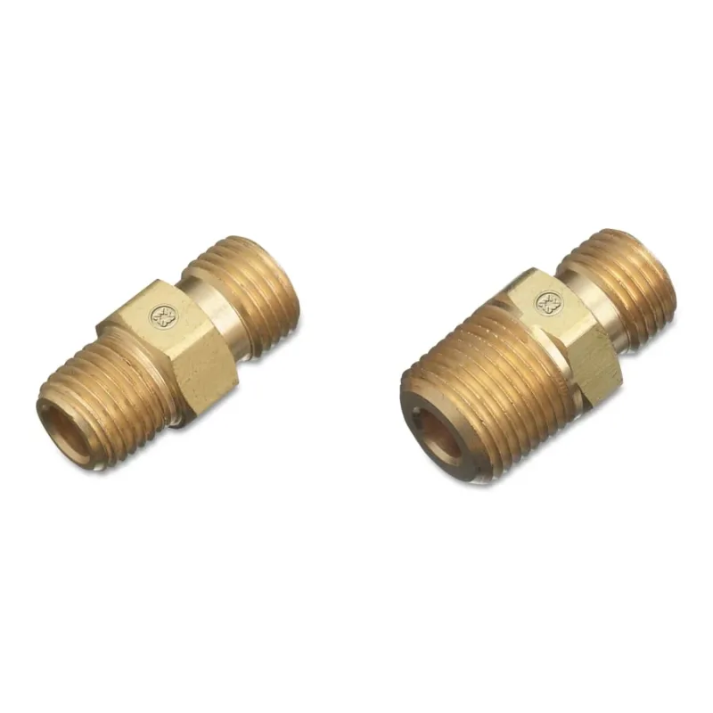 Regulator Outlet Bushing, 200 psi, Brass, A-Size, 1/8 in (NPT) RH, Male, Oxygen