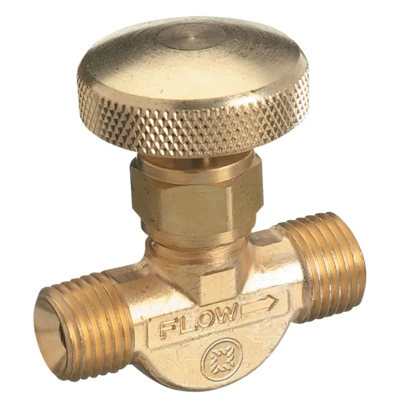 Brass Body Valve for Non-Corrosive Gases, 3000 psig, Inlet/Outlet 1/4 in NPT (M)