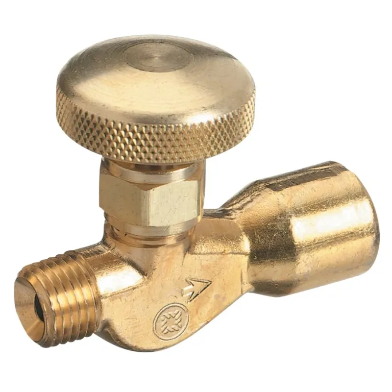 Brass Body Valve for Non-Corrosive Gases, 3000 psig, Inlet 1/4 in NPT (M), Outlet 1/4 in NPT (F)