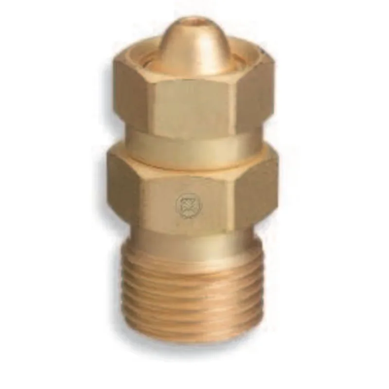 Brass Cylinder Adaptor, CGA-200 "MC" Acetylene To CGA-300 Commercial Acetylene