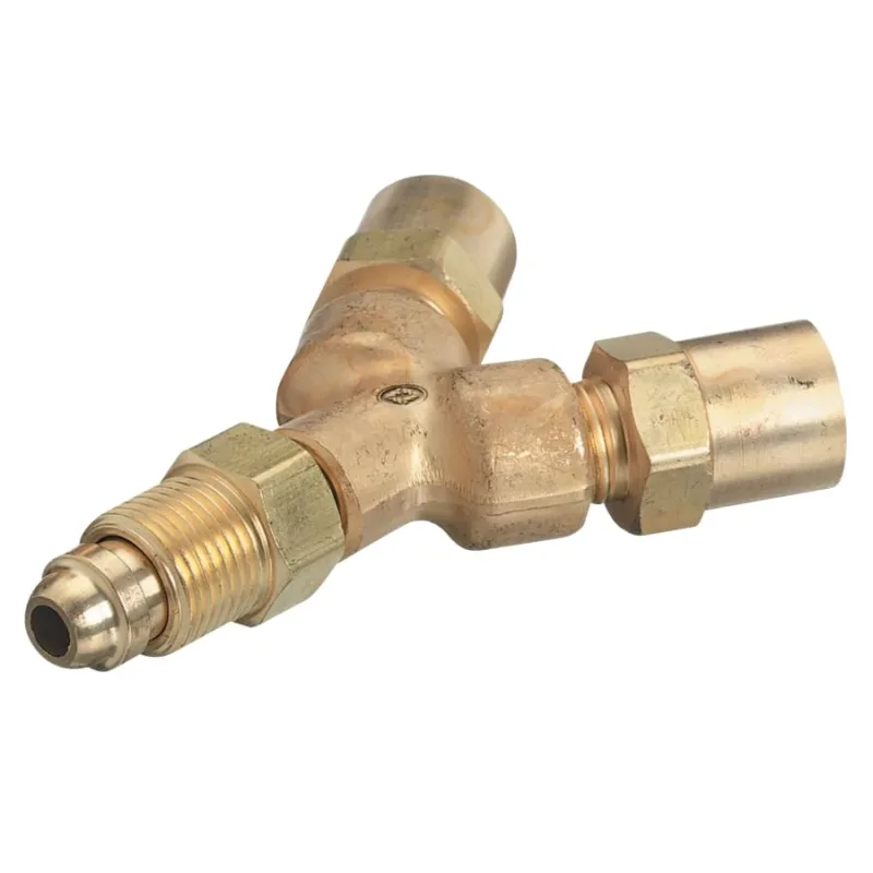 Y Connection, 200 psi, Brass, 5/8 in-18 (M)