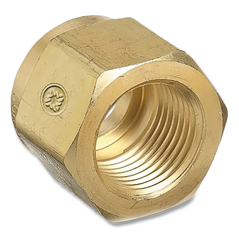 Regulator Inlet Nuts, Carbon Dioxide (CO2), Brass, CGA-320, Hand-Tight
