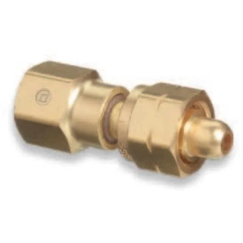 Brass Cylinder Adaptors, From CGA-555 Propane (LqW) To CGA-580 Nitrogen