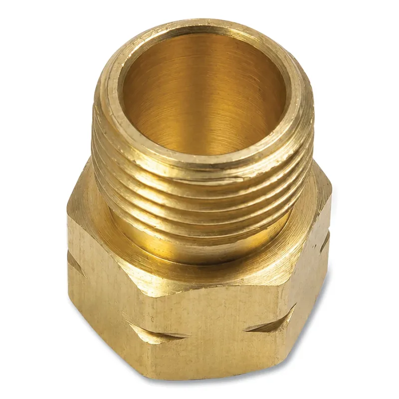 Inert Arc Nut, Brass, Hex, B-Size, 5/8 in - 18, Water