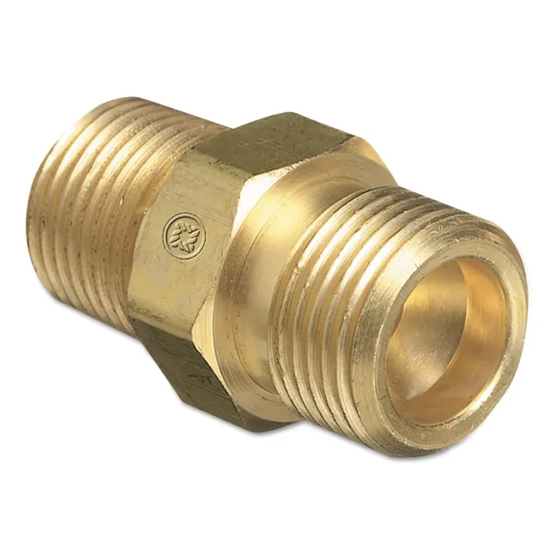 Male NPT Outlet Adaptor for Manifold Pipelines, Brass, Oxygen, 3/4 in NPT
