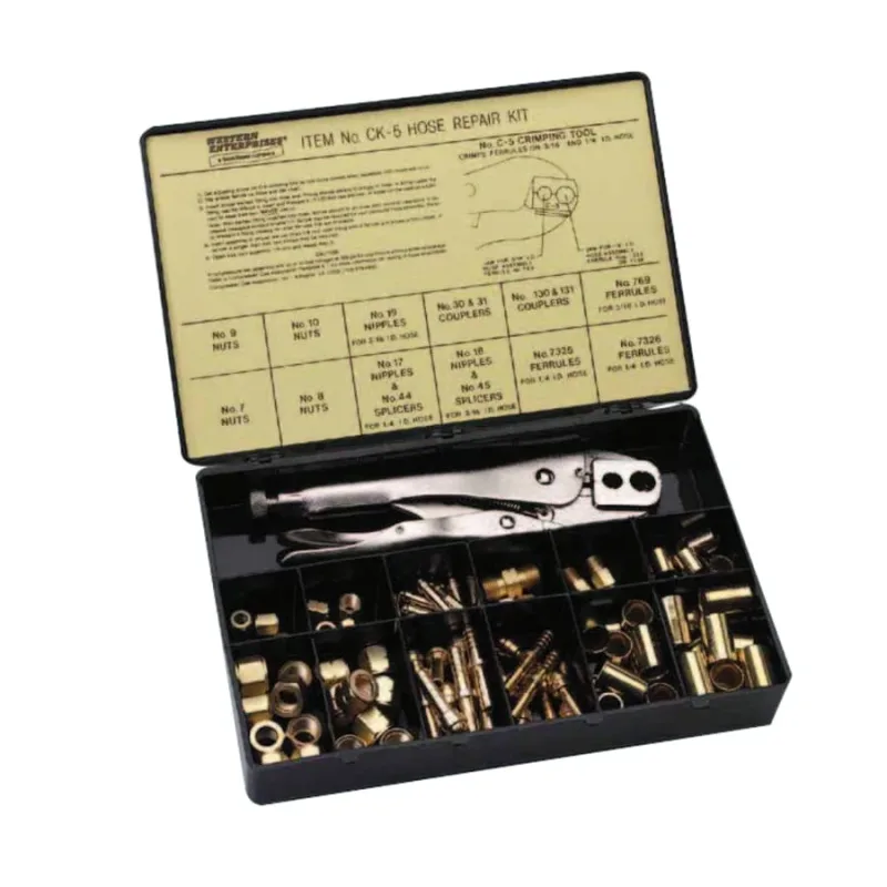 Hose Repair Kit, A-Size/B-Size Fittings, 3/16 in and 1/4 in Hose ID