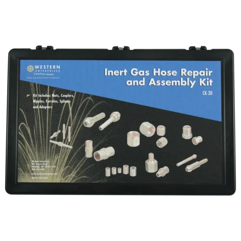 Hose Repair Kit, B-Size Inert Fittings, 1/4 in Hose ID