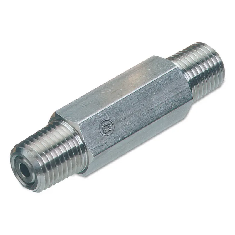 Inline Check Valves, 1/4 in NPT, M/M, 6,000 PSIG