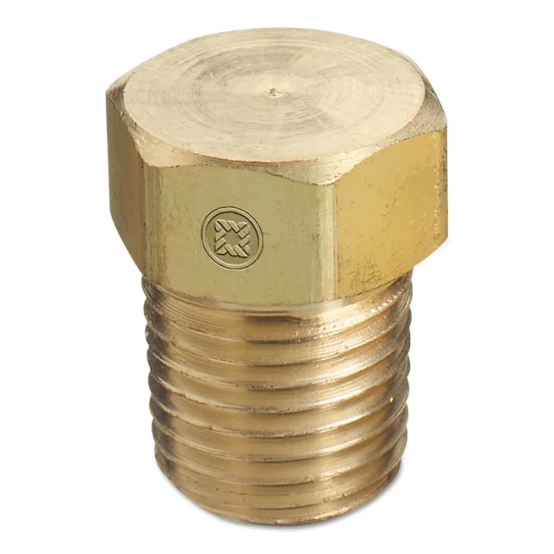 Pipe Thread Caps and Plugs, Cap, 3000 PSIG, Brass, 1/4 in (NPT)
