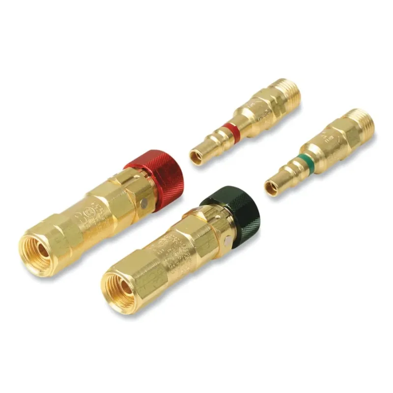 Kwiklok OSHA Compliant Quick Connect, Brass, Fuel Gas/Oxygen, Torch to Hose