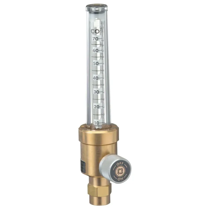 RWS Series Industrial Station Drop Flowmeter, Argon/CO2, 0 to 70 SCFH, 1/8 in NPT F, 50 psig Inlet