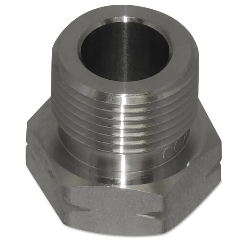 Regulator Inlet Nuts, Acetylene (POL), Stainless Steel, CGA-510