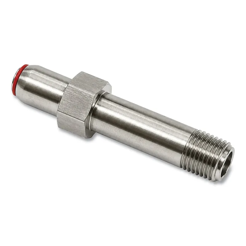 Regulator Inlet Nipples, Air,1/4" (NPT),3",Stainless Steel,CGA-347,Hand-Tight