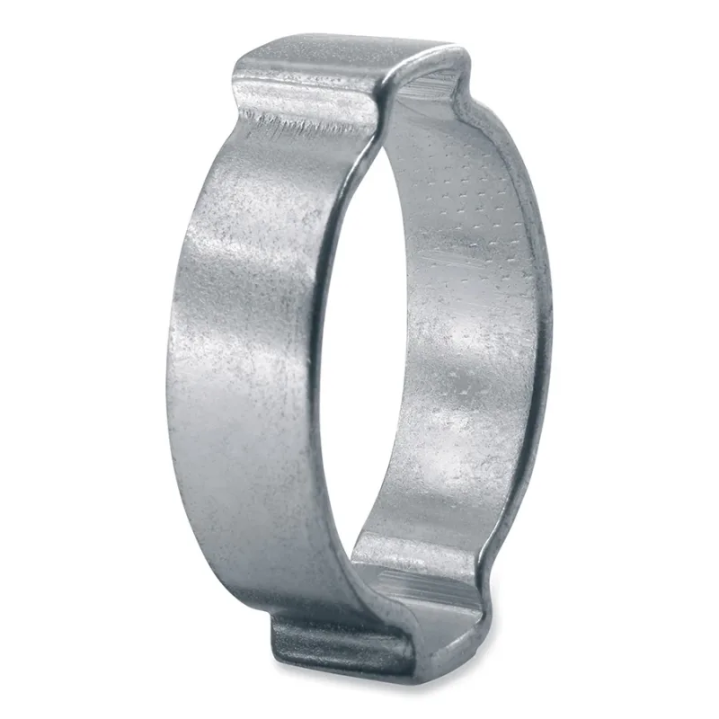 2-Ear Zinc-Plated Hose Clamp, 19/32 in OD, 0.551 in-0.669 in dia, 0.315 in W